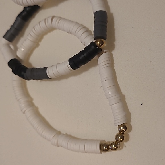 White and Brown Beaded Bracelet Bundle - Picture 2 of 4